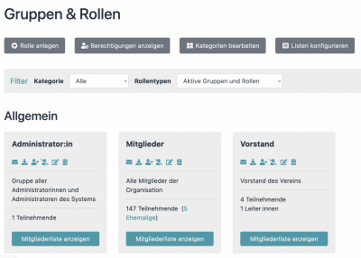 Gruppen & Rollen