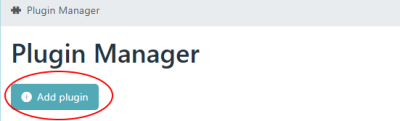 Hochladen der Plugin-Datei im Plugin-Manager Hochladen der Plugin-Datei im Plugin-Manager